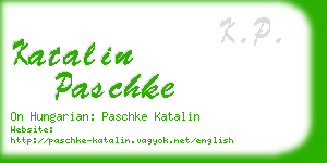 katalin paschke business card